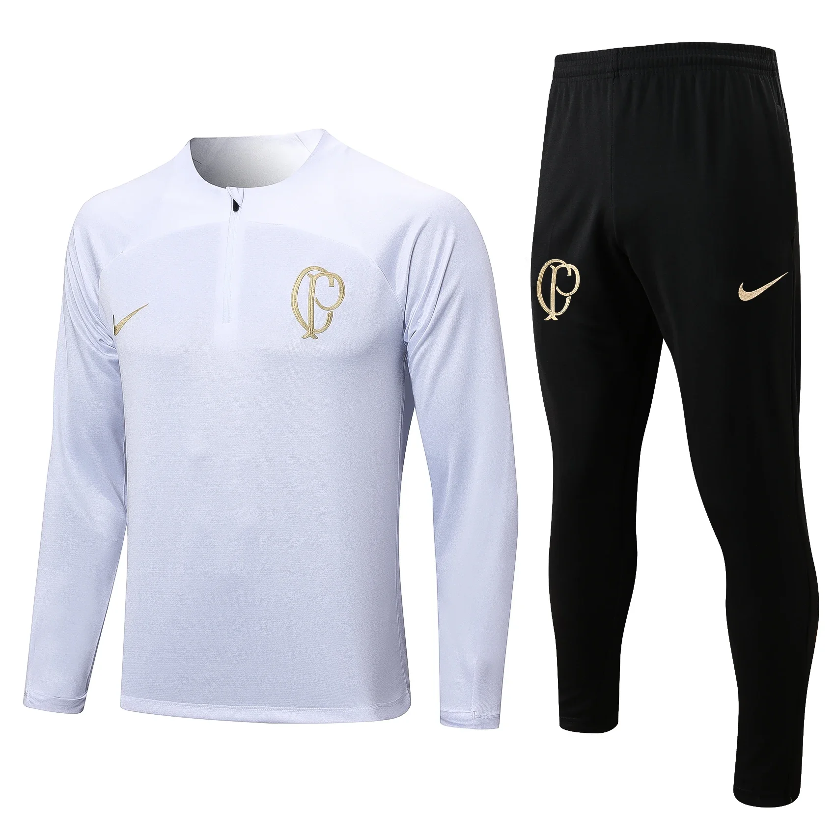 Nike Soccer Jerseys Men Outdoor Long-sleeved Anti-Shrink Fashionable Sportswear Training Suit White and Black
Nike Soccer Jerseys Men Outdoor Long-sleeved Anti-Shrink Fashionable Sportswear Training Suit White and Black