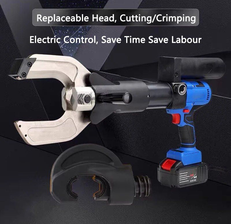Crimping Cutting Two in One Electric Hydraulic Pliers SL-400/85C Small Portable Cable Cutter 10-400mm2 Terminal Crimping Pliers
Crimping Cutting Two in One Electric Hydraulic Pliers SL-400/85C Small Portable Cable Cutter 10-400mm2 Terminal Crimping Pliers