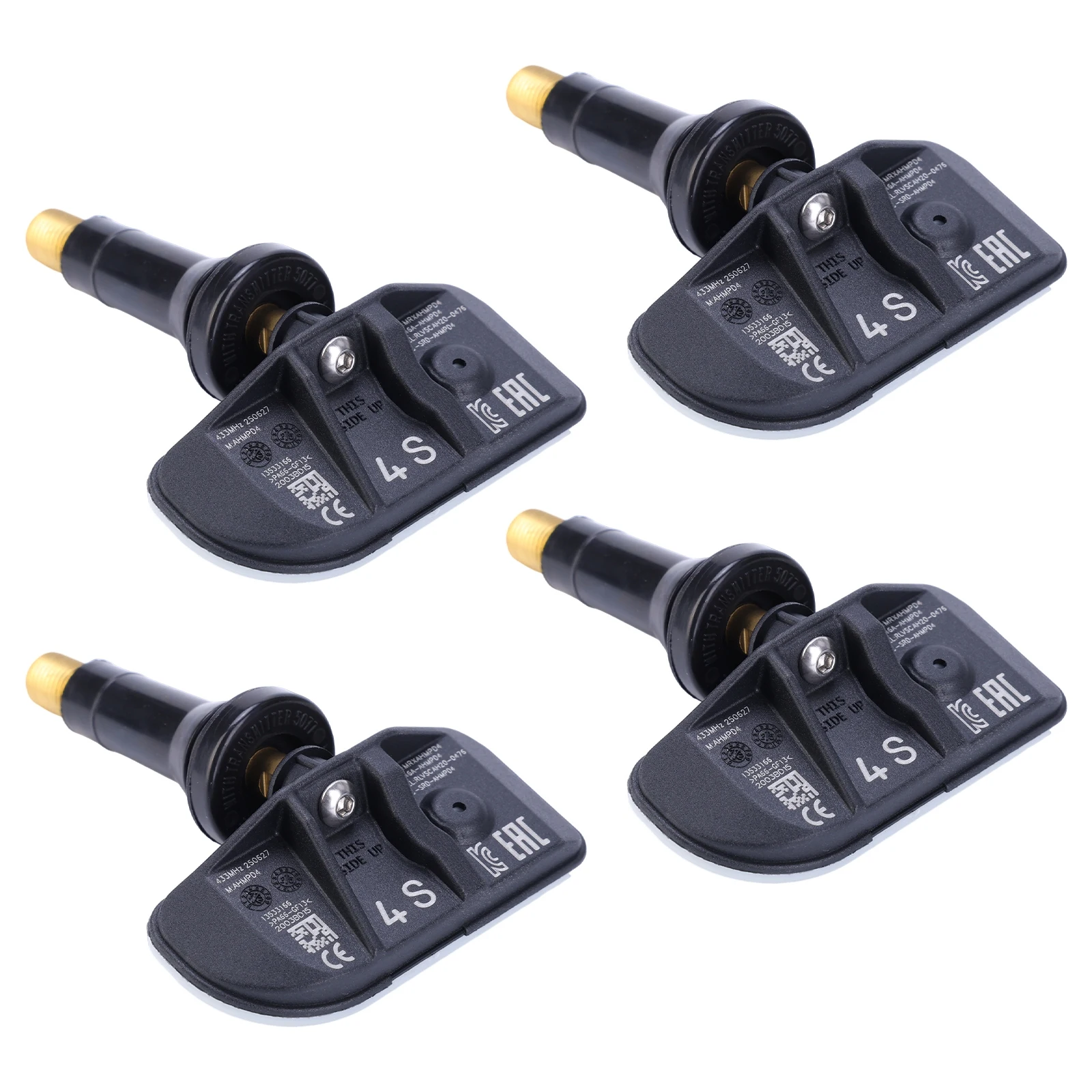 4PCS TPMS Sensors 433MHz Frequency Compatible for Corvette 2020-2023 GMCSierra 1500 2022-2023 C-adillac CT4 2020-2023 Envision 2021-2023 Brightdrop ZEVO 400 2024-2024 Replace 13533166
4PCS TPMS Sensors 433MHz Frequency Compatible for Corvette 2020-2023 GMCSierra 1500 2022-2023 C-adillac CT4 2020-2023 Envision 2021-2023 Brightdrop ZEVO 400 2024-2024 Replace 13533166