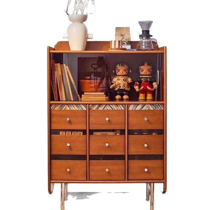 Retro nine-bucket cabinet dining side cabinet living room TV side cabinet
Retro nine-bucket cabinet dining side cabinet living room TV side cabinet