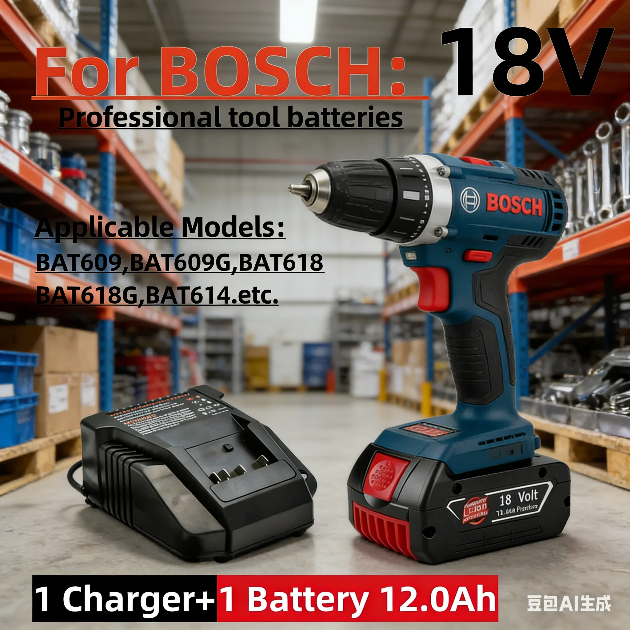 2026 18V Battery Accessories Screwdriver Battery Suitable for BAT609 BAT609G BAT618 BAT618G BAT614 12.0Ah + Charger
2026 18V Battery Accessories Screwdriver Battery Suitable for BAT609 BAT609G BAT618 BAT618G BAT614 12.0Ah + Charger