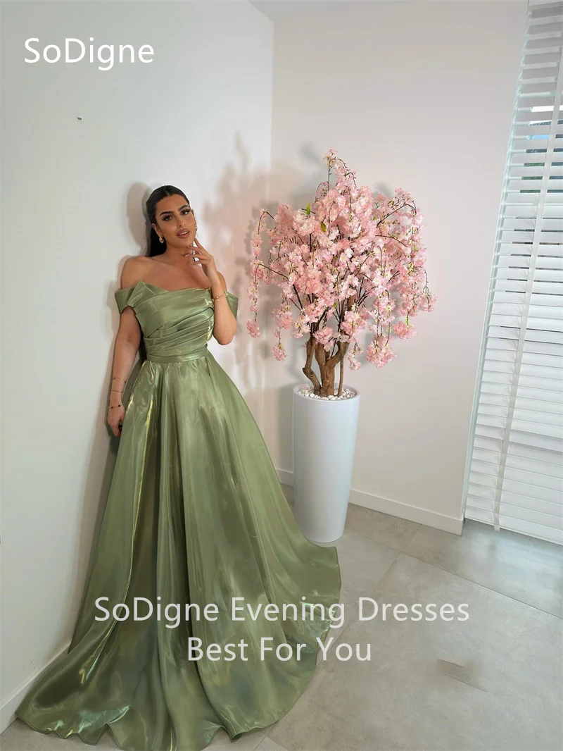 SoDigne Elegent A-Line Shiny Satin Evening Dresses Off Shoulder Strapless Floor-Length Party Dress Pleat Prom Gowns Customized
SoDigne Elegent A-Line Shiny Satin Evening Dresses Off Shoulder Strapless Floor-Length Party Dress Pleat Prom Gowns Customized