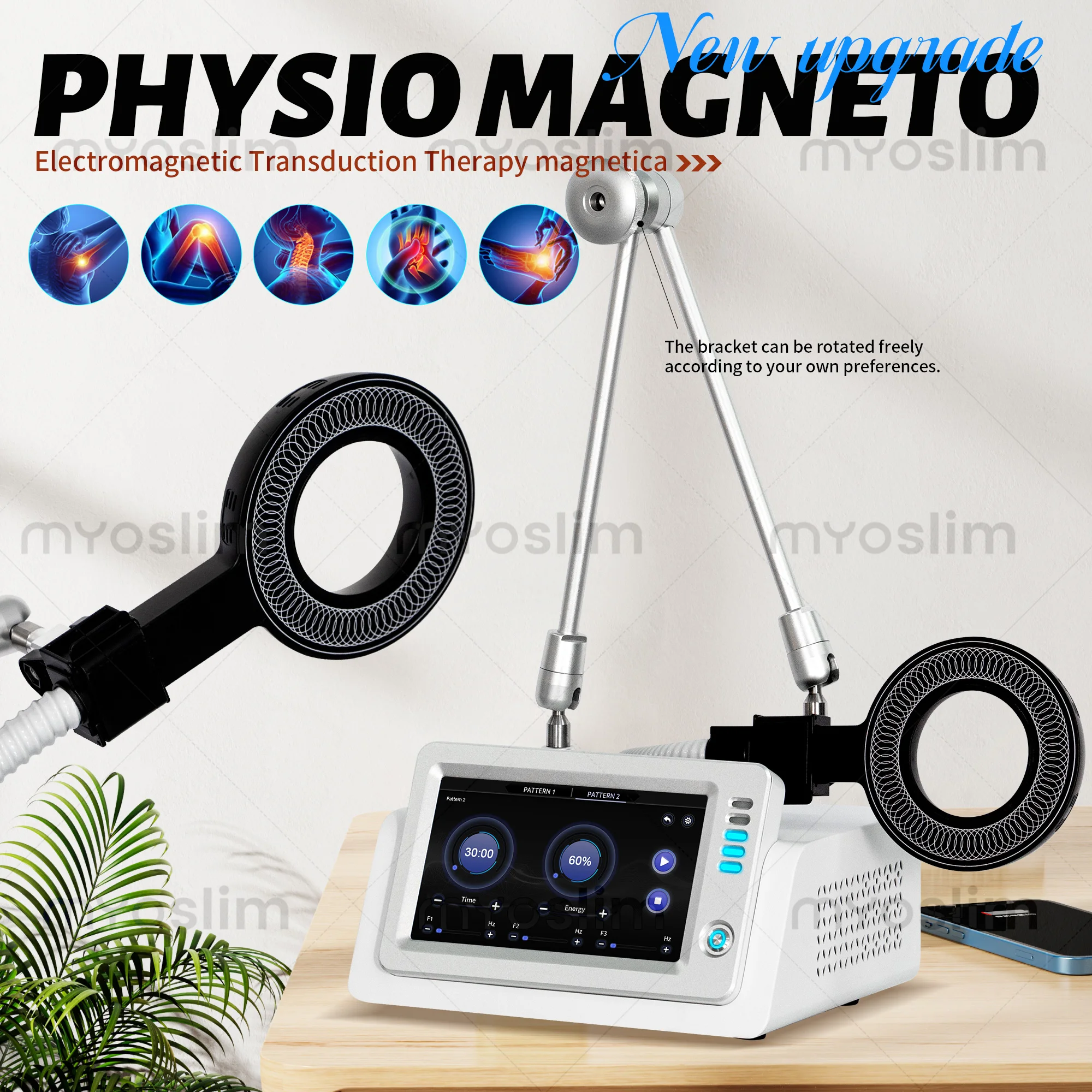 Non-Invasive Pulsed Magnetic Device - Relieve Chronic Pain & Sports Injury Recovery 10.1 Inch Touch Screen For Joint Health
Non-Invasive Pulsed Magnetic Device - Relieve Chronic Pain & Sports Injury Recovery 10.1 Inch Touch Screen For Joint Health