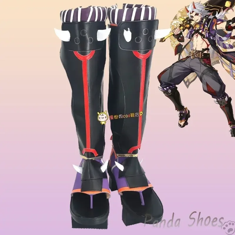 Genshinimpact Arataki Itto Обувь для косплея Комикс Аниме Игра Cos Длинные сапоги Косплей Костюм Опора Обувь для Con Halloween Party
Genshinimpact Arataki Itto Обувь для косплея Комикс Аниме Игра Cos Длинные сапоги Косплей Костюм Опора Обувь для Con Halloween Party