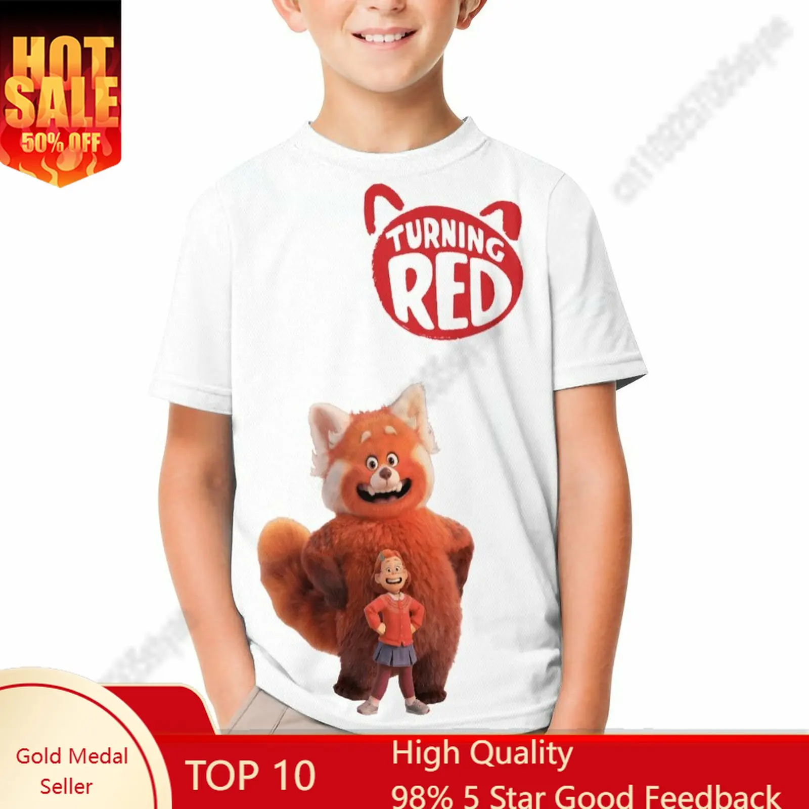 Turning Red T Shirt Boy Girl Short Sleeve Print Fashionable Cute Casual Cotton TShirt Comfortable Crew Neck Children Child Tee
Turning Red T Shirt Boy Girl Short Sleeve Print Fashionable Cute Casual Cotton TShirt Comfortable Crew Neck Children Child Tee