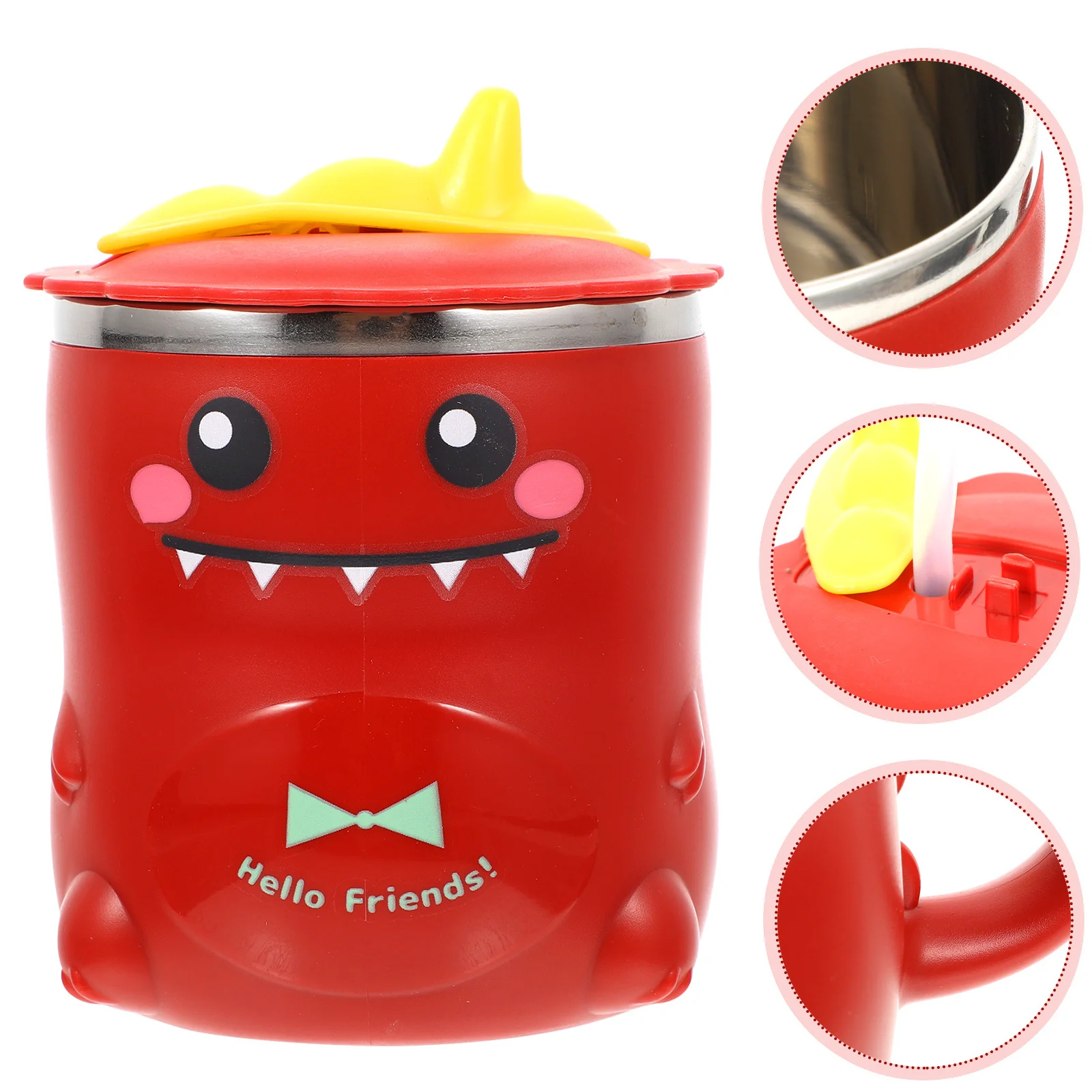 Cartoon Dinosaur Stainless Steel Mug for Kids Boys Girls Non-Slip Comfortable and Dinosaur Mug 
Cartoon Dinosaur Stainless Steel Mug for Kids Boys Girls Non-Slip Comfortable and Dinosaur Mug