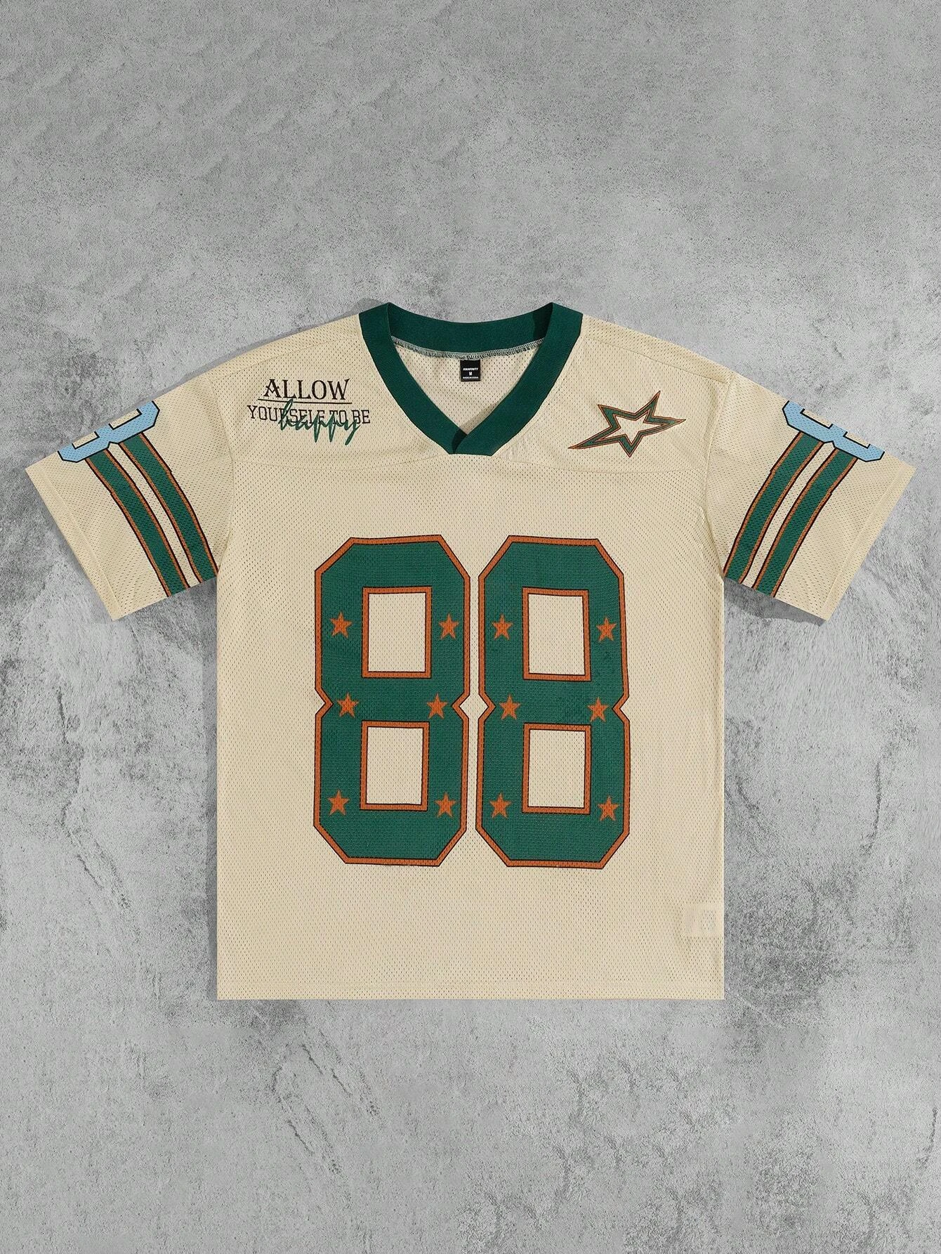 Мужская футболка Manfinity Campus Court с простым буквенным принтом и коротким рукавом, летняя футболка «Снова в школу», подарок бойфренду, футбольный трикотаж
Мужская футболка Manfinity Campus Court с простым буквенным принтом и коротким рукавом, летняя футболка «Снова в школу», подарок бойфренду, футбольный трикотаж