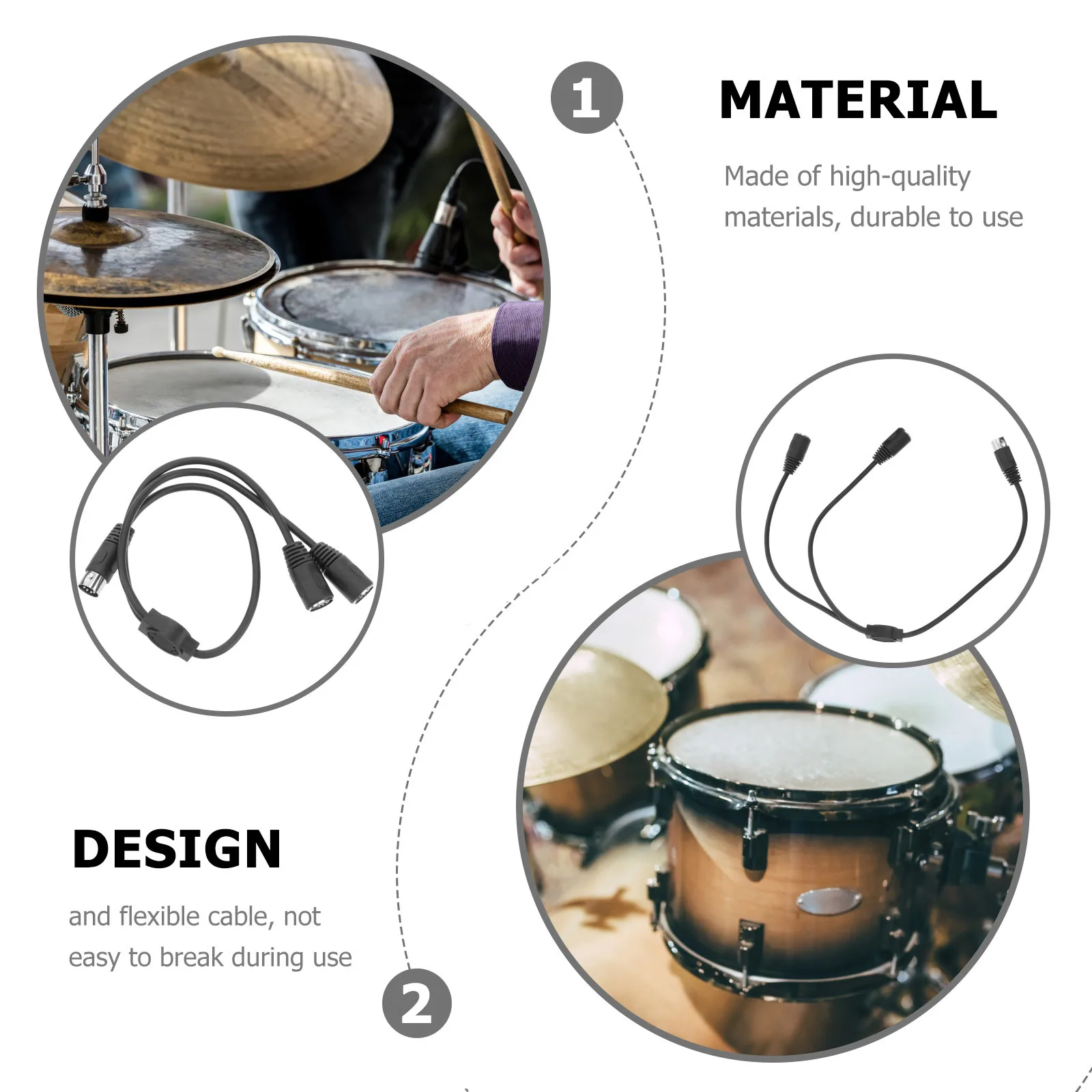 0.5m Din 5-Pin Y Adapter Midi 5 Pin Splitter Cable for Midi Keyboards Synthesizers Electronic Organs Din 5-Pin Splitter
0.5m Din 5-Pin Y Adapter Midi 5 Pin Splitter Cable for Midi Keyboards Synthesizers Electronic Organs Din 5-Pin Splitter