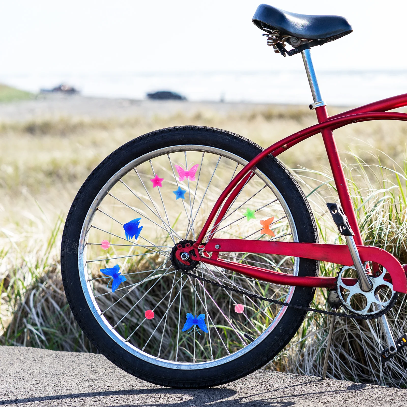 252pcs Children'S Decoration Stickers Assorted Plastic Resin Beads For Bike Wheel Spokes Glossy Bright Colors Easy Apply Remove
252pcs Children'S Decoration Stickers Assorted Plastic Resin Beads For Bike Wheel Spokes Glossy Bright Colors Easy Apply Remove