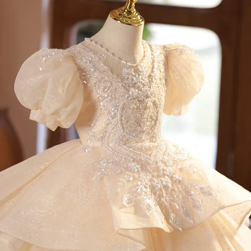 2025 European Style Kids Formal Dress Children Clothing New Puff Sleeve Model Show Train GownPerformance Outfits Matching Piano
2025 European Style Kids Formal Dress Children Clothing New Puff Sleeve Model Show Train GownPerformance Outfits Matching Piano