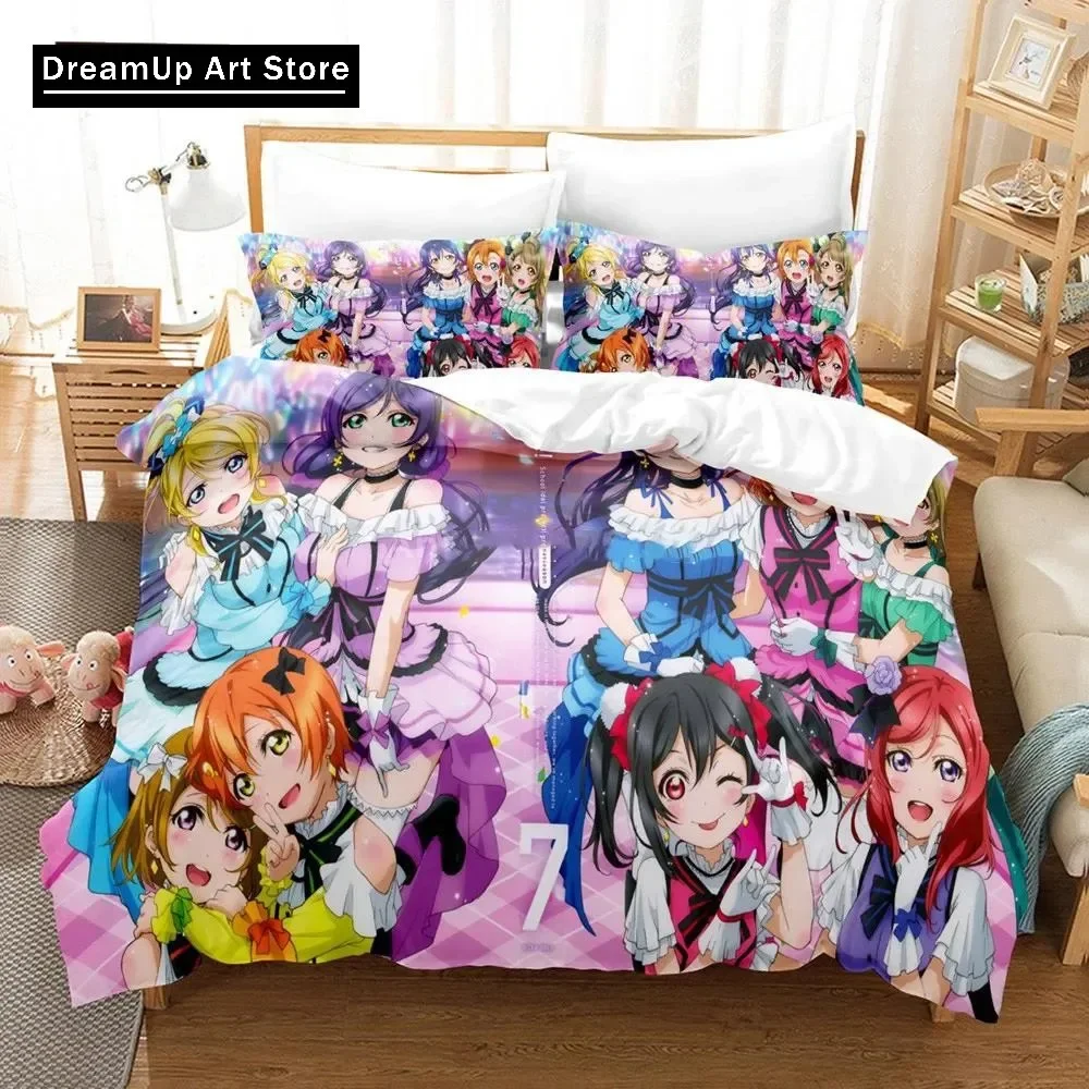 3D Printed Love Live Bedding Set Pillowcase Anime μ's Duvet Cover Double Twin Full Queen King Adult Kids Bedclothes Quilt Cover
3D Printed Love Live Bedding Set Pillowcase Anime μ's Duvet Cover Double Twin Full Queen King Adult Kids Bedclothes Quilt Cover