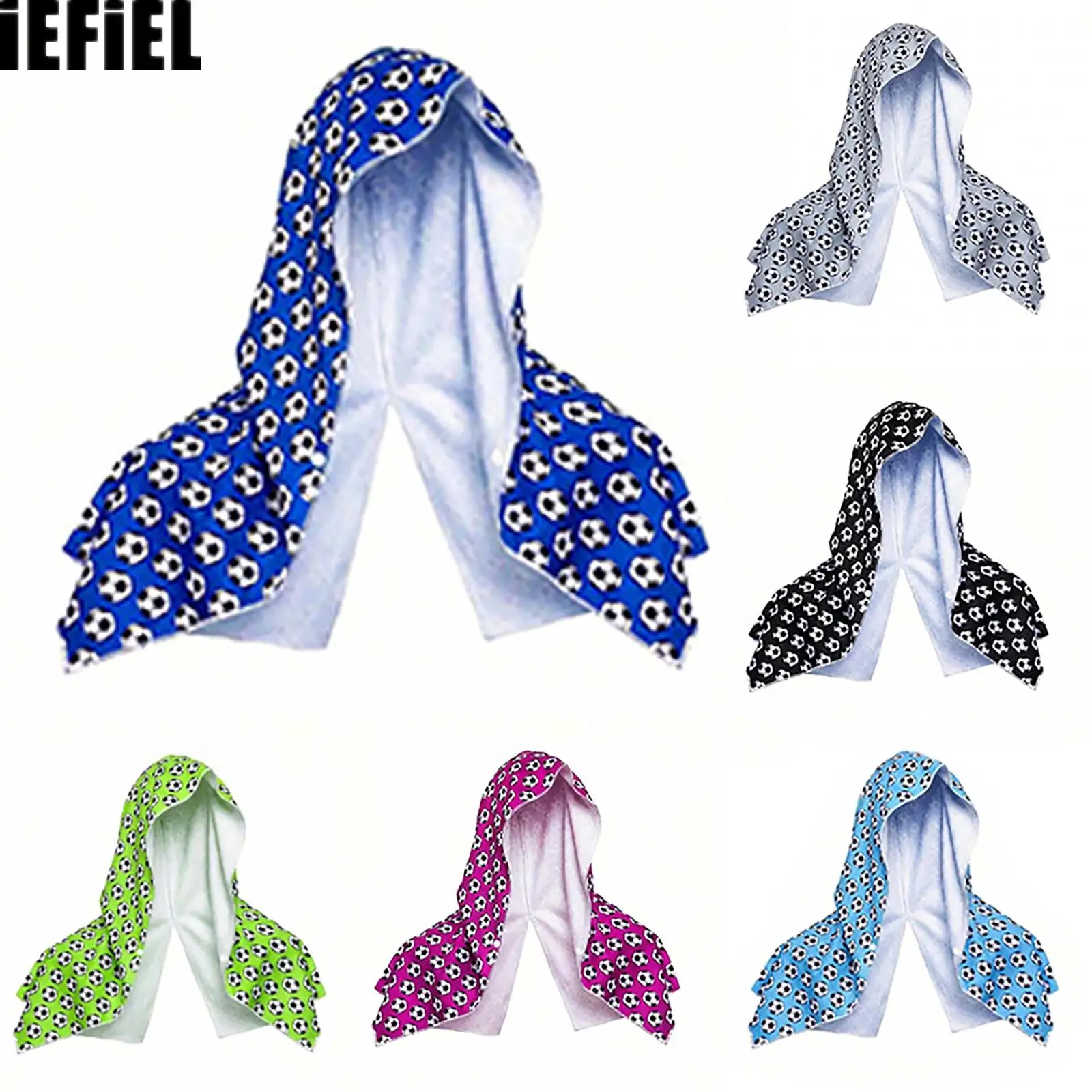 Mens Cooling Hoodie Towel Football-printed Sun-shading Cooling And Quick-dry Cooling Headscarf Towel for Sports Events
Mens Cooling Hoodie Towel Football-printed Sun-shading Cooling And Quick-dry Cooling Headscarf Towel for Sports Events