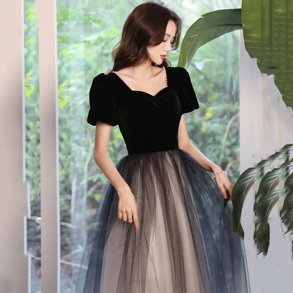M111 Sweet Memory Contrast Color Long Evening Dress 2024 Short Sleeves Square Collar Vocal Performance Banquet Party Dresses
M111 Sweet Memory Contrast Color Long Evening Dress 2024 Short Sleeves Square Collar Vocal Performance Banquet Party Dresses