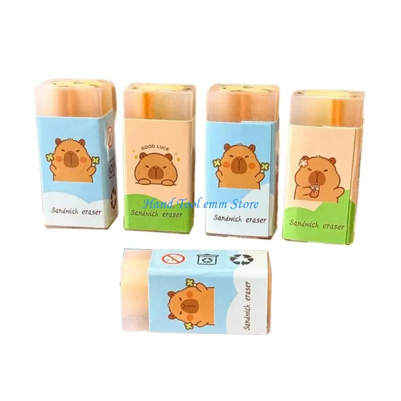 H37F 5 Pcs Capybara Erasers Lovely Animal Painting Eraser Soft Pencil Erasers Back to School Supplies For Kids Children Use
H37F 5 Pcs Capybara Erasers Lovely Animal Painting Eraser Soft Pencil Erasers Back to School Supplies For Kids Children Use