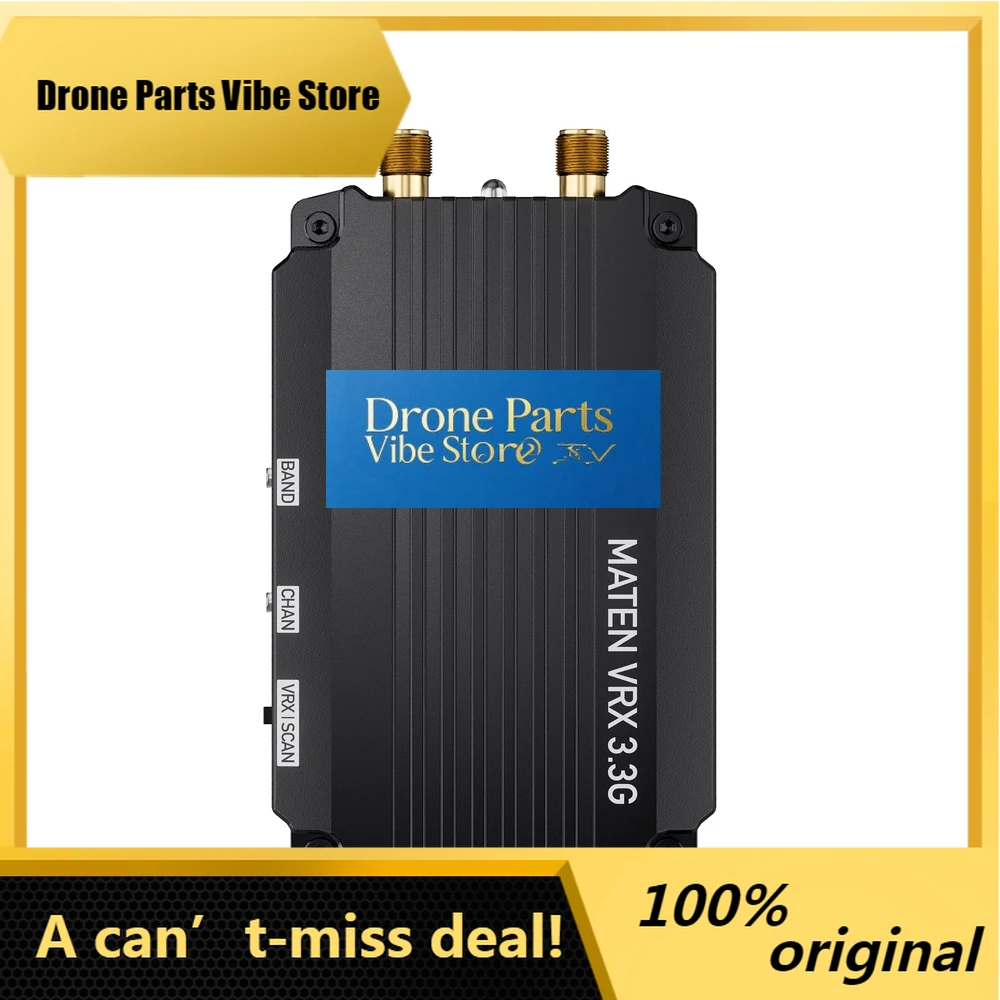 DronePGEPRC MATEN 3.3Ghz 40CH 3-8S Video Receiver VRX SMA Antenna Connector With 3.3Ghz Signal Alarmer For RC FPV Drone
DronePGEPRC MATEN 3.3Ghz 40CH 3-8S Video Receiver VRX SMA Antenna Connector With 3.3Ghz Signal Alarmer For RC FPV Drone