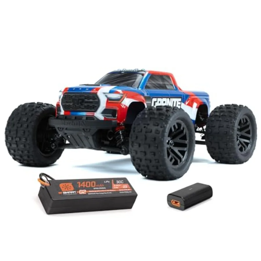Радиоуправляемый грузовик 1/18 Granite GROM MEGA 380 Brushed 4X4 Monster Truck RTR для использования на открытом воздухе, внедорожный, с корпусом из ABS-пластика, черно-красный цвет, прочный.
Радиоуправляемый грузовик 1/18 Granite GROM MEGA 380 Brushed 4X4 Monster Truck RTR для использования на открытом воздухе, внедорожный, с корпусом из ABS-пластика, черно-красный цвет, прочный.