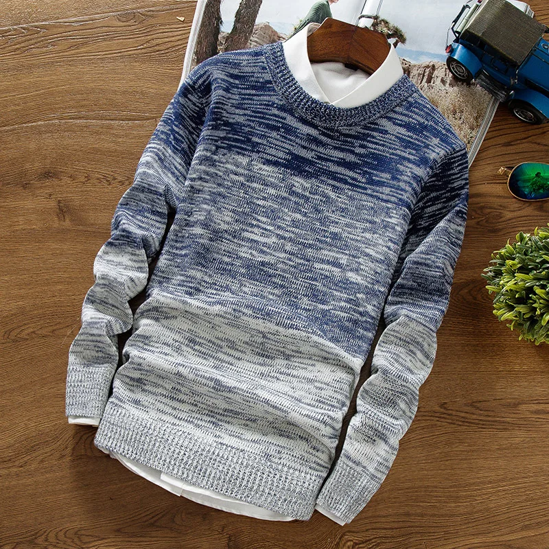 Young Men's round Ne Knitted Sweater Casual Thin Long Sve adient Color Blo Base irt Trendy Autumn New Arrival
Young Men's round Ne Knitted Sweater Casual Thin Long Sve adient Color Blo Base irt Trendy Autumn New Arrival