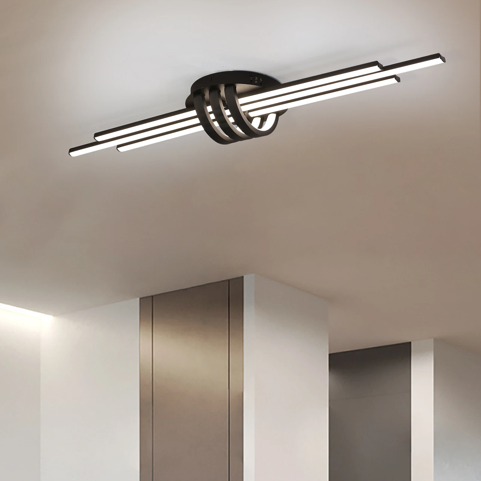 Modern 83cm Dimmable LED Ceiling Light Flush Mount Black/White Contemporary Energy Saving 23W Lighting Fixture for Bedroom Livin
Modern 83cm Dimmable LED Ceiling Light Flush Mount Black/White Contemporary Energy Saving 23W Lighting Fixture for Bedroom Livin