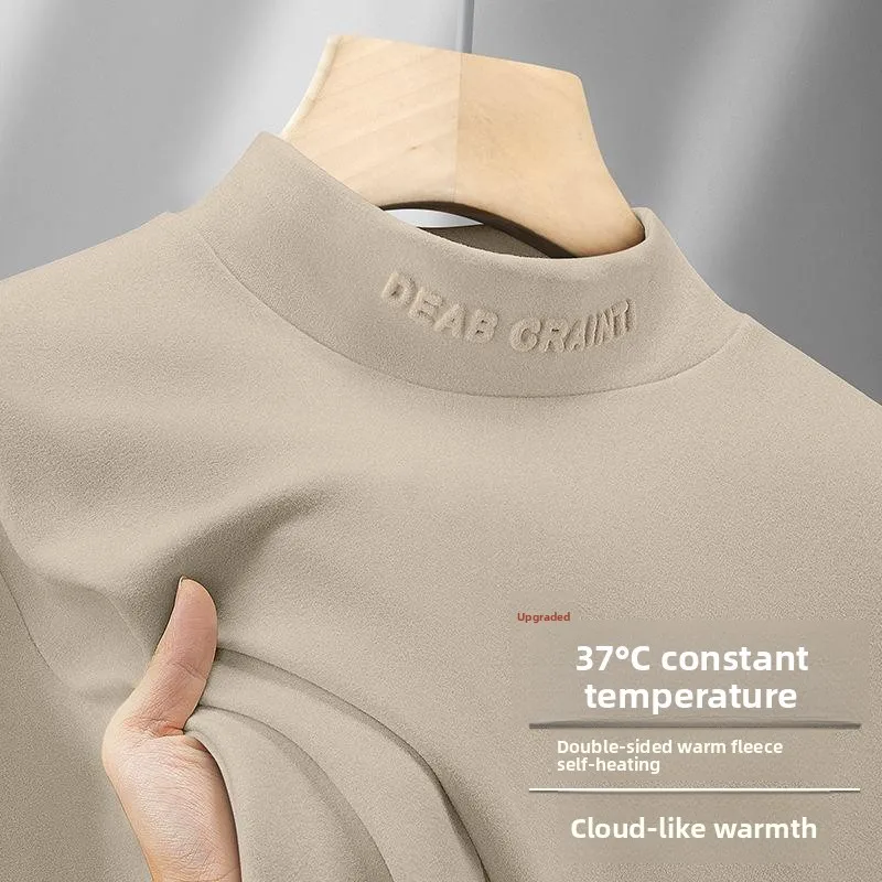 Thickened Winter Base Shirt Men's Long Sleeve Half High Collar Youth Fleece Lined T-Shirt Warm Underwear Top Simple Style
Thickened Winter Base Shirt Men's Long Sleeve Half High Collar Youth Fleece Lined T-Shirt Warm Underwear Top Simple Style