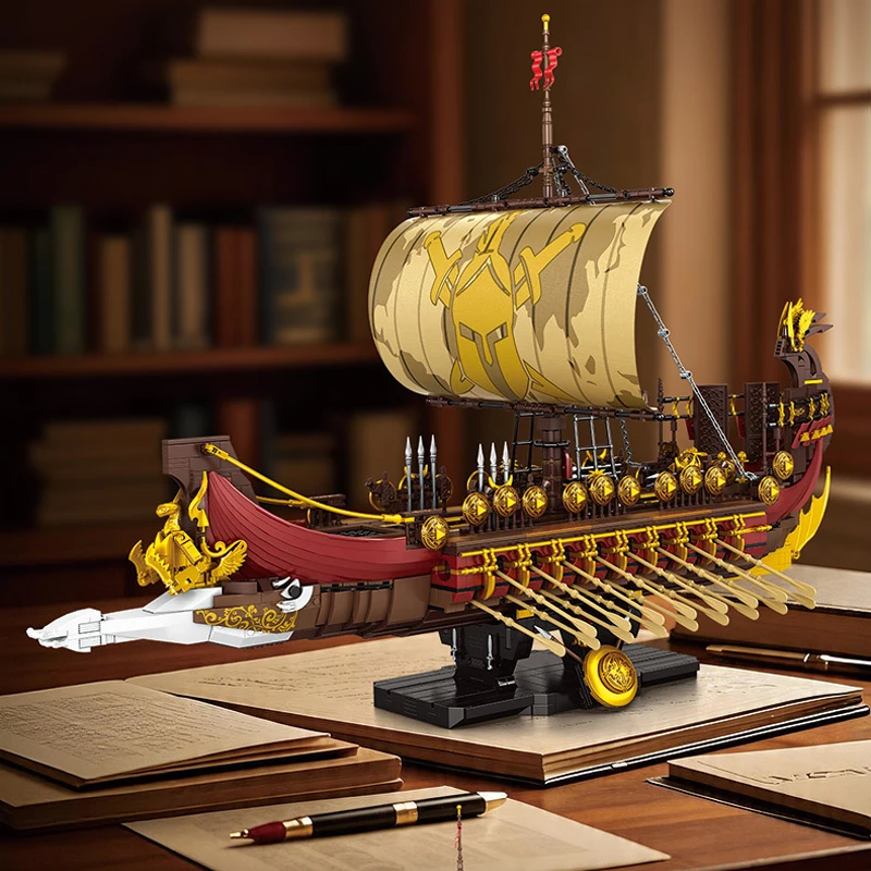 IN STOCK MOC Spartan Warship Building Blocks Assembling Pirate Ship Bricks Model DIY Toys for Boys Christmas Gift Set
IN STOCK MOC Spartan Warship Building Blocks Assembling Pirate Ship Bricks Model DIY Toys for Boys Christmas Gift Set