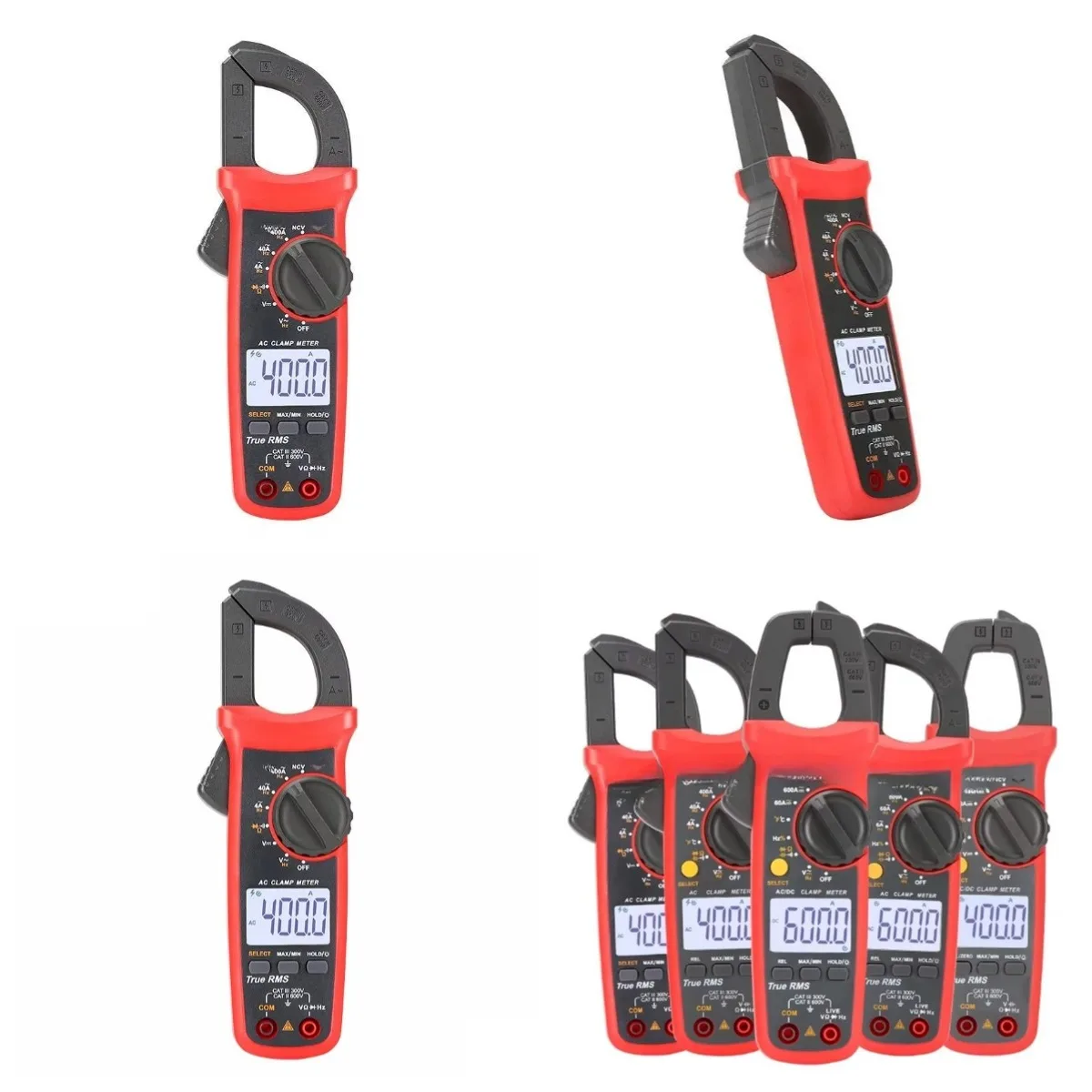 UT201+ Series Digital Clamp Meter 400A 600A True RMS Auto Range Multimeter Portable Electrical Tester
UT201+ Series Digital Clamp Meter 400A 600A True RMS Auto Range Multimeter Portable Electrical Tester