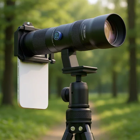 APEXEL Zoom Lens 20x-60x Telephoto Telescope Lenses Universal High Power Tele for Bird-watching Camping iPhone Android Phones