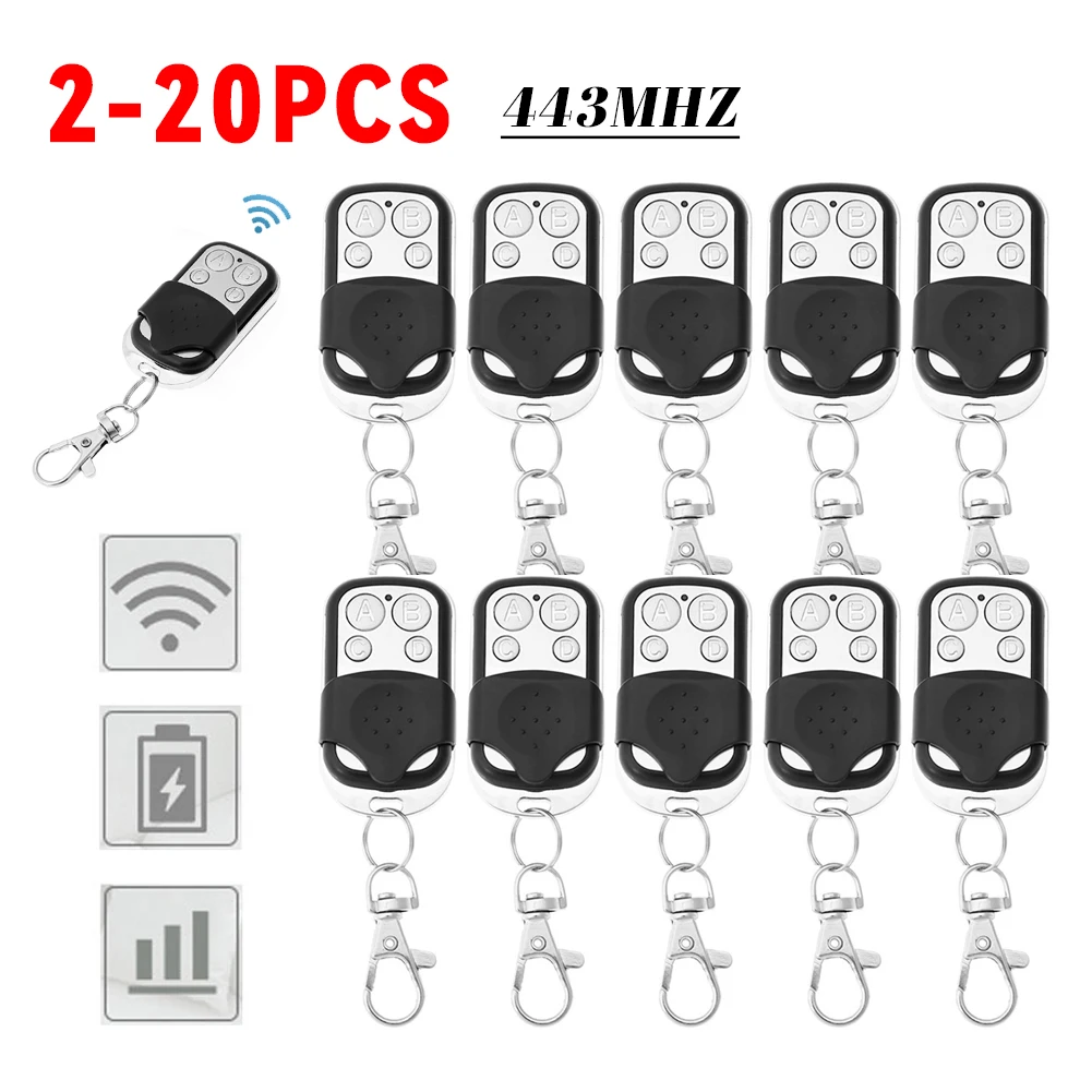 5-20PCS Copy Remote Control 4 Buttons 433MHz Smart Copy Duplicator Remote Control Electric Garage Door Gate Remote Cloning
5-20PCS Copy Remote Control 4 Buttons 433MHz Smart Copy Duplicator Remote Control Electric Garage Door Gate Remote Cloning