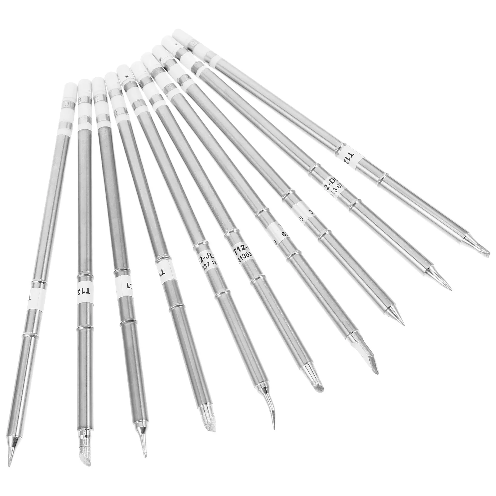 10Pcs Soldering Iron Tips Set Metal Heat Resistant Precision Replacement Station Soldering Accessories Kit for Electronics
10Pcs Soldering Iron Tips Set Metal Heat Resistant Precision Replacement Station Soldering Accessories Kit for Electronics