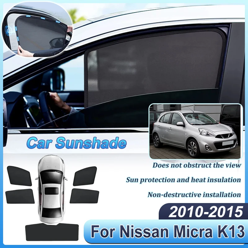 Солнцезащитные шторки для Nissan Micra K13, аксессуары MK4 2010-2015, магнитные шторки для защиты от солнца и конфиденциальности, автомобильные запчасти
Солнцезащитные шторки для Nissan Micra K13, аксессуары MK4 2010-2015, магнитные шторки для защиты от солнца и конфиденциальности, автомобильные запчасти