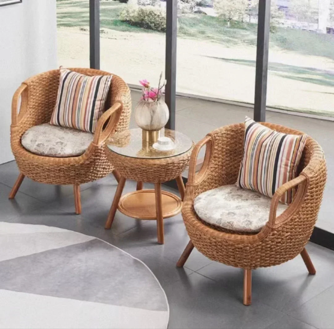 New Rattan Chair Balcony Table and Chairs Solid Wood Backrest Chair Rattan Coffee Table Patio Outdoor
New Rattan Chair Balcony Table and Chairs Solid Wood Backrest Chair Rattan Coffee Table Patio Outdoor