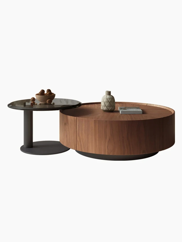 Italian retro style large and small round coffee table combination small apartment medieval living room household tea table
Italian retro style large and small round coffee table combination small apartment medieval living room household tea table