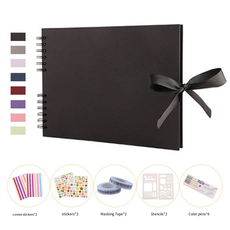 ZK20 80 Black Pages Memory Books DIY Craft Photo Albums Scrapbook Cover Kraft Album For Wedding Anniversary Gifts Memory Books
ZK20 80 Black Pages Memory Books DIY Craft Photo Albums Scrapbook Cover Kraft Album For Wedding Anniversary Gifts Memory Books