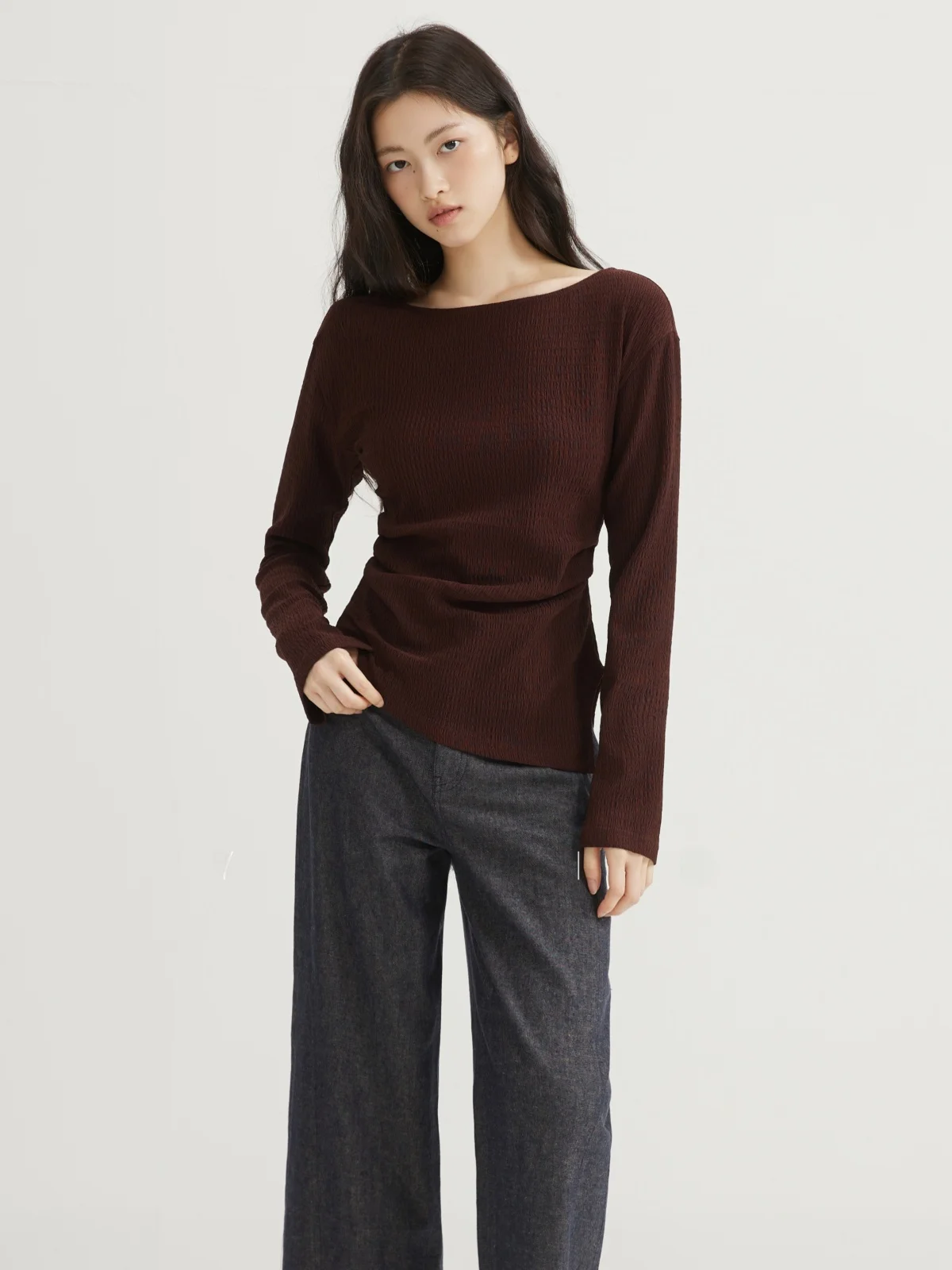 Новинка лета: Женский мягкий трикотажный топ Yao с круглым вырезом и длинным рукавом, облегающий, универсальный, из эластичного полиэстера, тонкий
Новинка лета: Женский мягкий трикотажный топ Yao с круглым вырезом и длинным рукавом, облегающий, универсальный, из эластичного полиэстера, тонкий