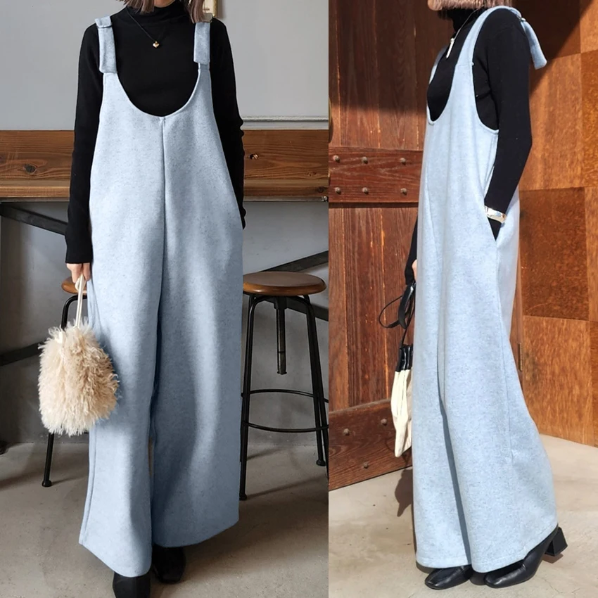 MiiiiX Casual Fashion Reversible Woolen Jumpsuit Loose Overalls Rompers Wide Leg Pants Long Trousers 2024 Autumn Women's Clothes
MiiiiX Casual Fashion Reversible Woolen Jumpsuit Loose Overalls Rompers Wide Leg Pants Long Trousers 2024 Autumn Women's Clothes