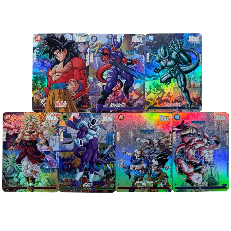 7Pcs/set 63X88Mm Diy Dragon Ball The Strongest Villain Cooler King Cold Collection Card Tcg Coarse Flash Broli Anime Card Gift
7Pcs/set 63X88Mm Diy Dragon Ball The Strongest Villain Cooler King Cold Collection Card Tcg Coarse Flash Broli Anime Card Gift