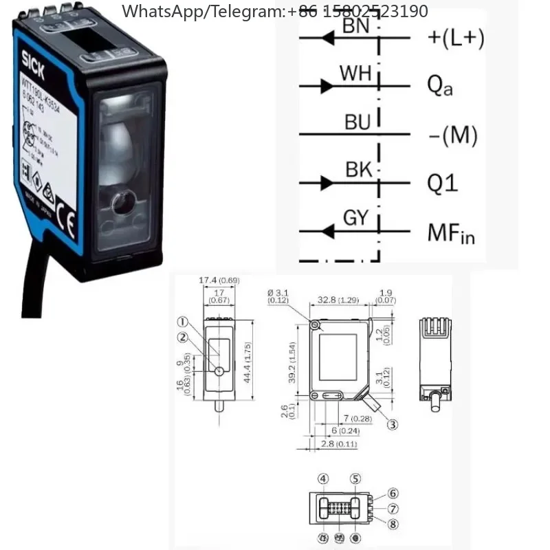 Direct Selling SICK Diffuse Photoelectric Sensor Photoelectric Sensor PowerProx WTT190L-A1532 6062145
Direct Selling SICK Diffuse Photoelectric Sensor Photoelectric Sensor PowerProx WTT190L-A1532 6062145