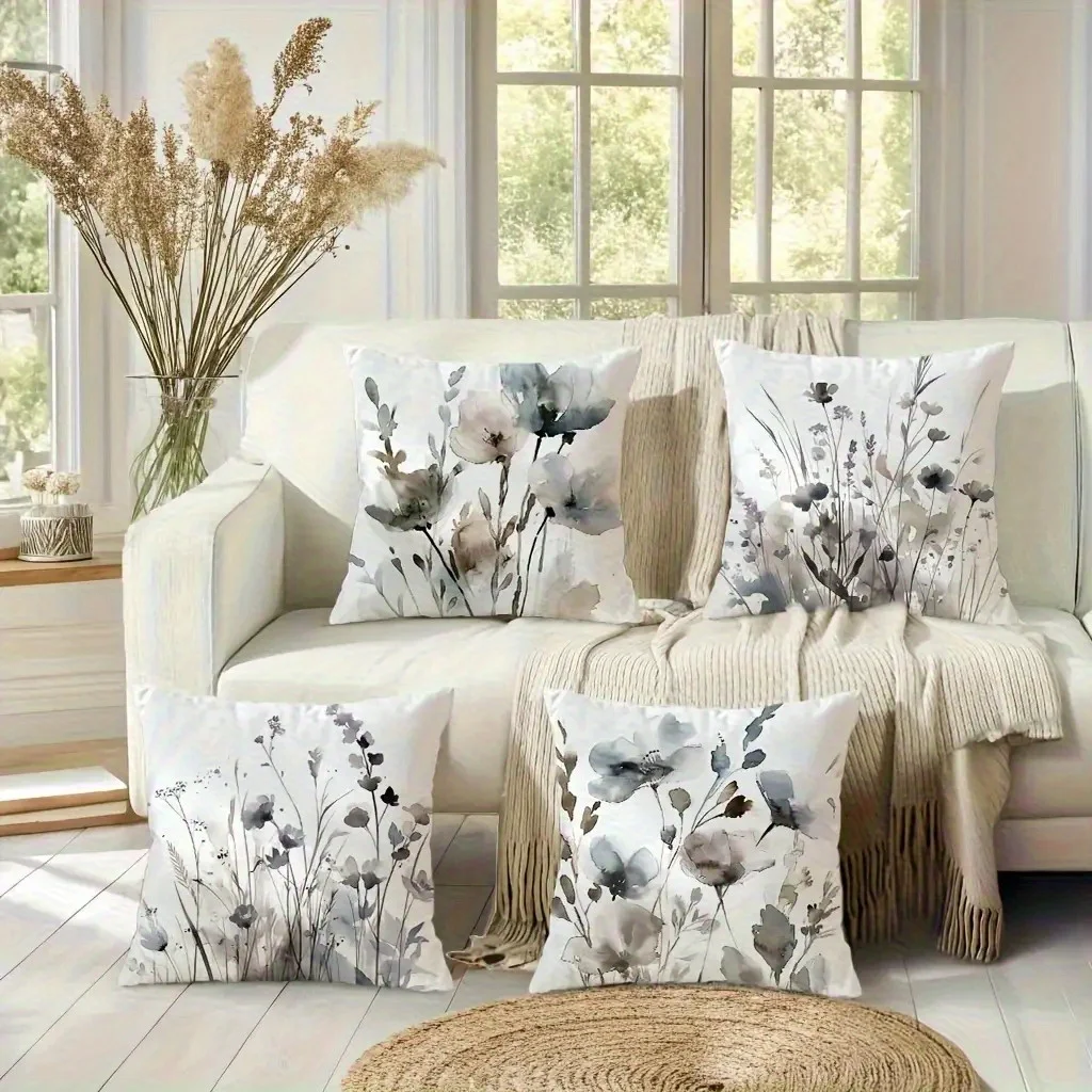 4pcs Green plant pattern Double-sided Printed pillow cover Short plush Suitable living rooms bedrooms sofas throw cushion cover
4pcs Green plant pattern Double-sided Printed pillow cover Short plush Suitable living rooms bedrooms sofas throw cushion cover
