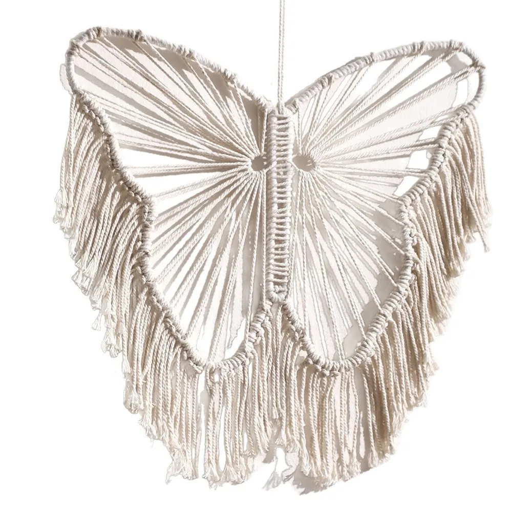White Macrame Butterfly Wall Hanging Handmade Tassel Decor Boho Art Tapestry for Living Room, Bedroom & Nursery, Wall Decor Gift
White Macrame Butterfly Wall Hanging Handmade Tassel Decor Boho Art Tapestry for Living Room, Bedroom & Nursery, Wall Decor Gift