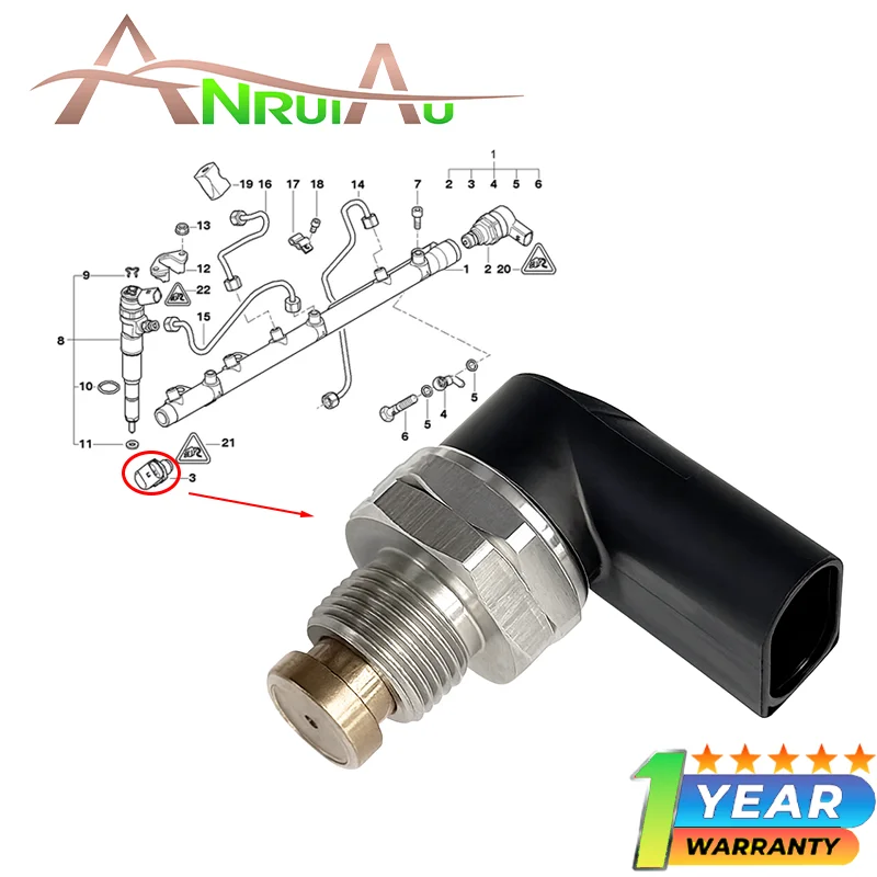 NEW 1800Bar CR FUEL PRESSURE Rail SENSOR 8029209 FOR BMW 0281002497 13537787167 0 281 002 497 2001-2013 13577787167
NEW 1800Bar CR FUEL PRESSURE Rail SENSOR 8029209 FOR BMW 0281002497 13537787167 0 281 002 497 2001-2013 13577787167