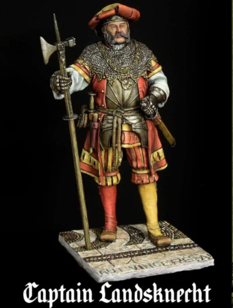 Captain Landsknecht 1/24 Scale Die Cast Resin Figure Assembled Model Kit History Hobby Miniature Toys Unassembled and Unpainted
Captain Landsknecht 1/24 Scale Die Cast Resin Figure Assembled Model Kit History Hobby Miniature Toys Unassembled and Unpainted