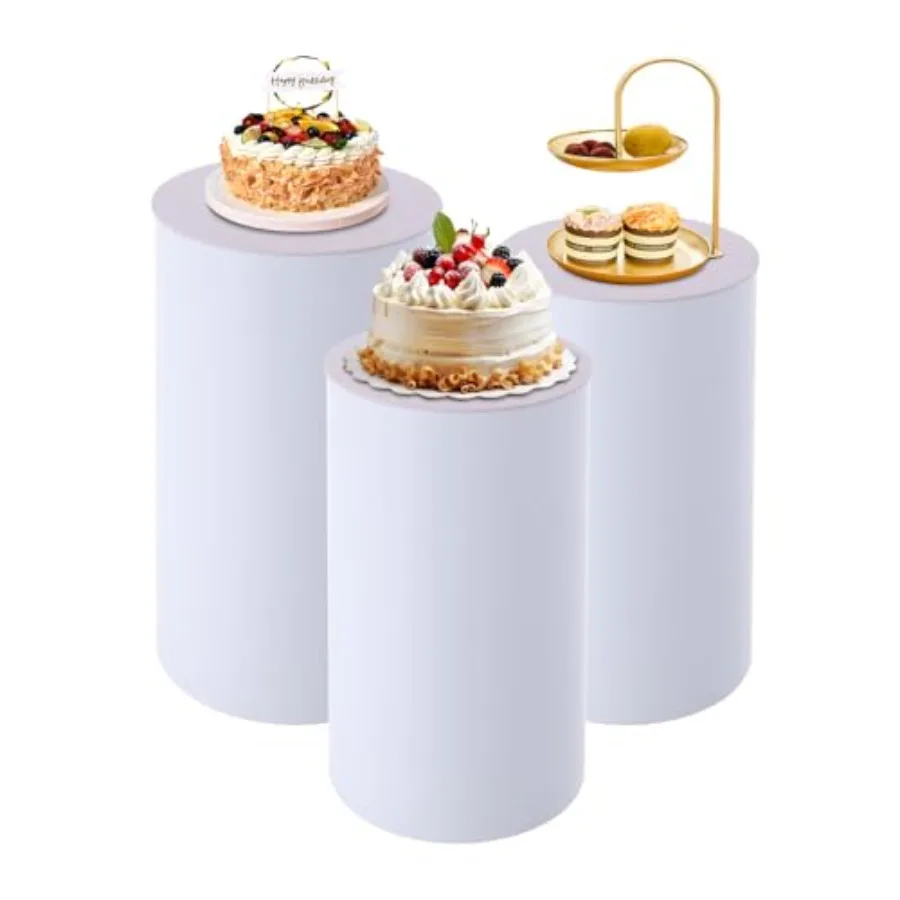 Cylinder Pedestal Stands 3Pcs White Round Cylinder Pedestal Display Plinth Pillars for Party Acrylic Round Cylinder Tables for
Cylinder Pedestal Stands 3Pcs White Round Cylinder Pedestal Display Plinth Pillars for Party Acrylic Round Cylinder Tables for