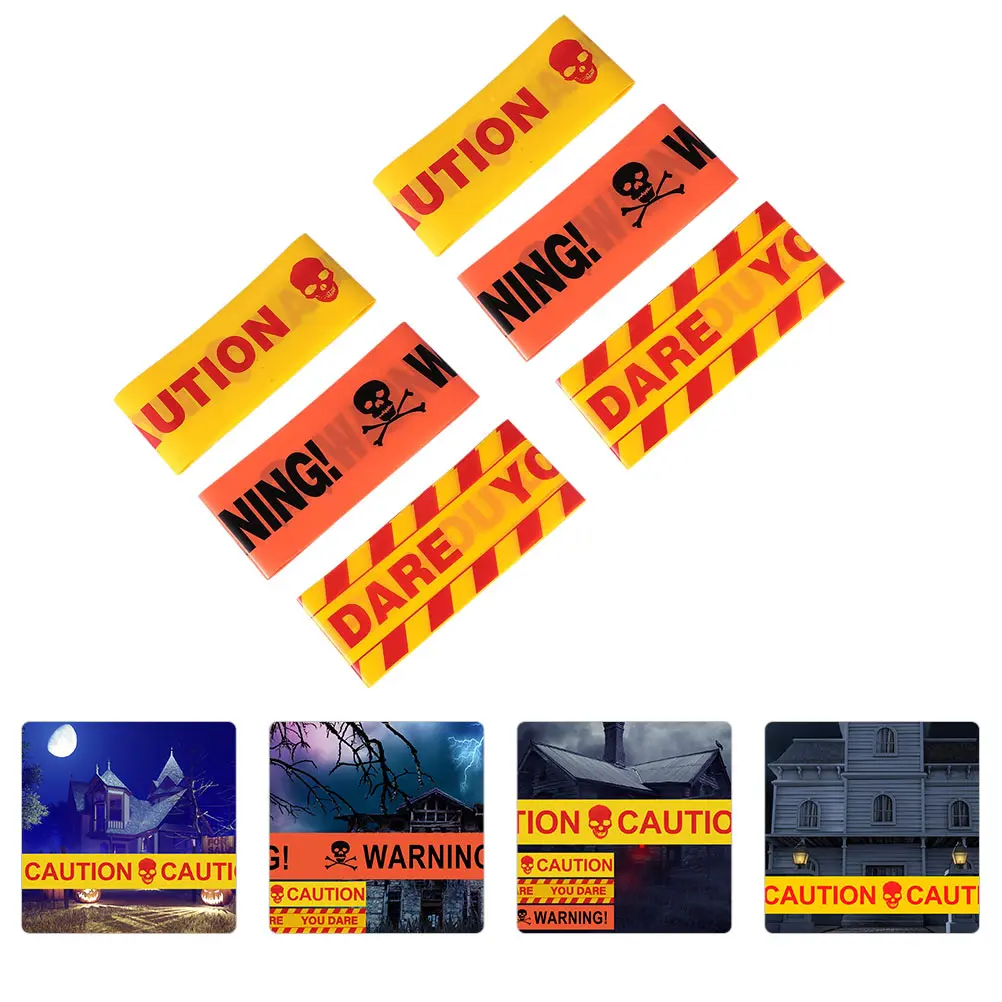 6pcs Halloween Warning Line Tape Party Supplies Spooky Decor Crime Scene Cordon Isolation Barrier For Haunted House Ktv Bar
6pcs Halloween Warning Line Tape Party Supplies Spooky Decor Crime Scene Cordon Isolation Barrier For Haunted House Ktv Bar