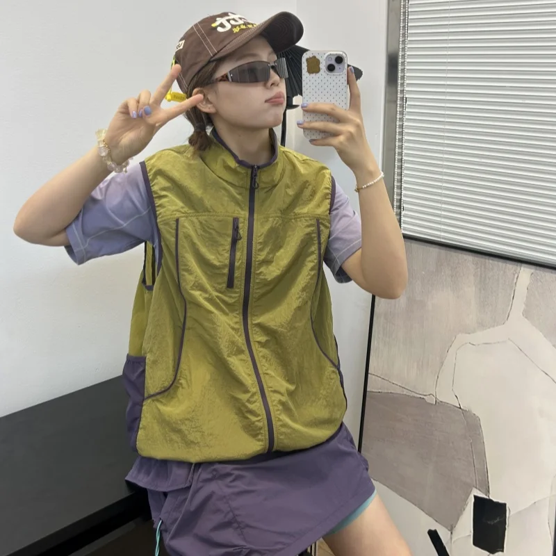 Outdoor Summer Color Blo Vest Lightweight Breathable Versatile oulder Pad ex Youth Faion Zipper Closure Color
Outdoor Summer Color Blo Vest Lightweight Breathable Versatile oulder Pad ex Youth Faion Zipper Closure Color