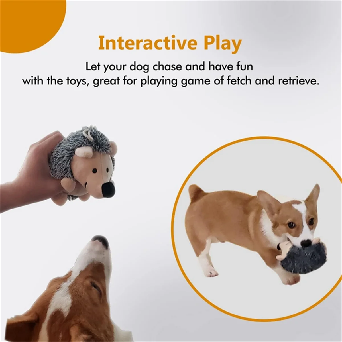 ABIY Dog Squeaky Toys Hedgehog Stuffed Plush Dog Chew Toys Durable Interactive Dog Toys for Small Medium and Large Dog,A
ABIY Dog Squeaky Toys Hedgehog Stuffed Plush Dog Chew Toys Durable Interactive Dog Toys for Small Medium and Large Dog,A