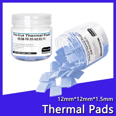 100PCS แผ่นความร้อนฉนวนซิลิโคนแผ่นทนต่ออุณหภูมิสูงเมนบอร์ด CPU IC GPU PS5 PS4 ซ่อม Pre-ตัด