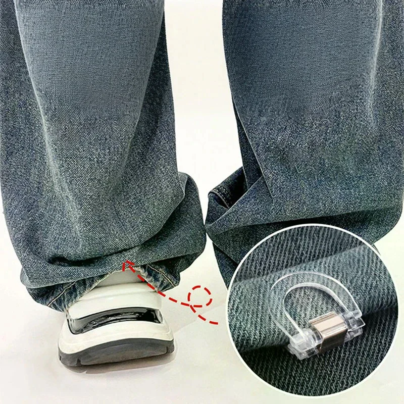 Зажимы для укорачивания брюк, невидимые фиксаторы, скрытые приспособления для подгибки, предотвращающие волочение брюк, для самостоятельной шитьи
Зажимы для укорачивания брюк, невидимые фиксаторы, скрытые приспособления для подгибки, предотвращающие волочение брюк, для самостоятельной шитьи