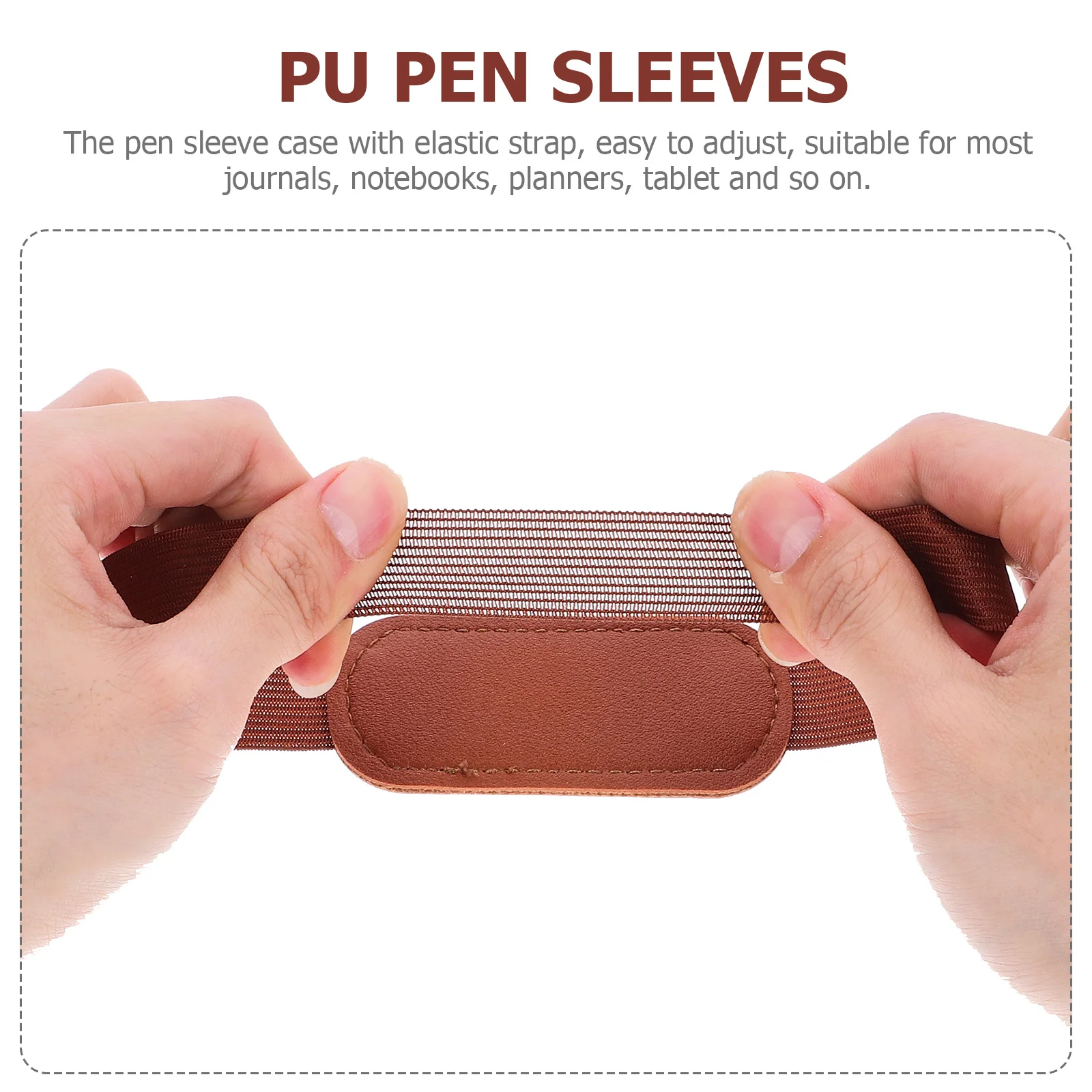 6pcs Pu Pen Sleeves Elastic Band Holder For Notebook Journal Tablet Pouch Pen Storage Organizer Wide Application
6pcs Pu Pen Sleeves Elastic Band Holder For Notebook Journal Tablet Pouch Pen Storage Organizer Wide Application