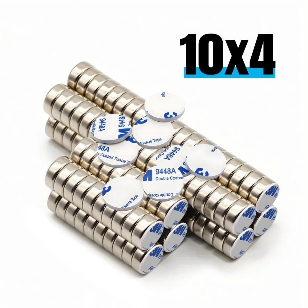 10x4mm Super Powerful Round Neodymium Magnet With double-sided adhesive Magnet N35 Strong Permanent Magnetic refrigerator imanes
10x4mm Super Powerful Round Neodymium Magnet With double-sided adhesive Magnet N35 Strong Permanent Magnetic refrigerator imanes