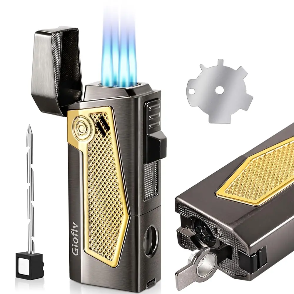 Ailexpress Recommendation - 4 Torch Jet Flame Lighter,Butane Lighter,Refillable and Adjustable Flame Butane Torch Lighter,Windpr
Ailexpress Recommendation - 4 Torch Jet Flame Lighter,Butane Lighter,Refillable and Adjustable Flame Butane Torch Lighter,Windpr