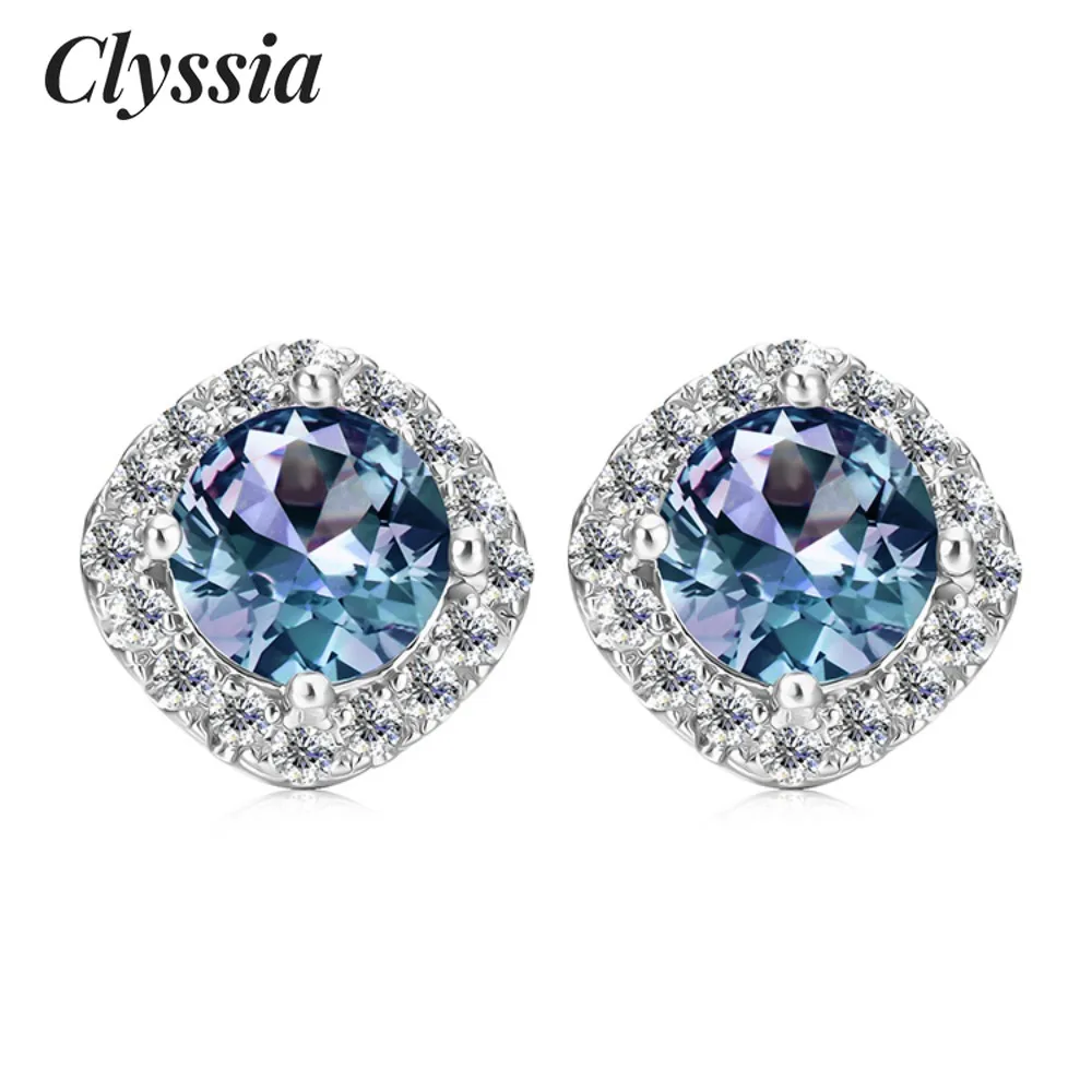CLYSSIA 925 Sterling Silver Ear Stud White Gold Plated Hypoallergenic Earrings Inlaid Alexandrite Stone Dainty Drop Dangle
CLYSSIA 925 Sterling Silver Ear Stud White Gold Plated Hypoallergenic Earrings Inlaid Alexandrite Stone Dainty Drop Dangle